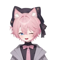 Pink-haired Cat Boy — Live2D-модель кота-мальчика
