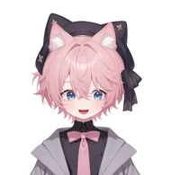 Pink-haired Cat Boy — Live2D-модель кота-мальчика