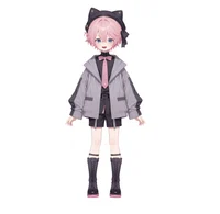 Pink-haired Cat Boy — Live2D-модель кота-мальчика