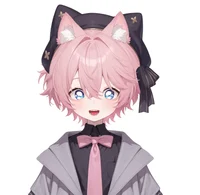 Pink-haired Cat Boy — Live2D-модель кота-мальчика
