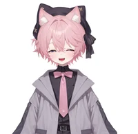 Pink-haired Cat Boy — Live2D-модель кота-мальчика