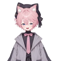 Pink-haired Cat Boy — Live2D-модель кота-мальчика