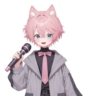 Pink-haired Cat Boy — Live2D-модель кота-мальчика