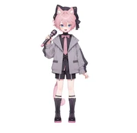 Pink-haired Cat Boy — Live2D-модель кота-мальчика