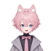 Pink-haired Cat Boy — Live2D-модель кота-мальчика