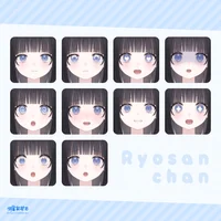 Кастомизируемая Live2D-модель Ryosan-chan