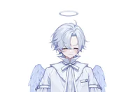 Live2D-модель White Hair Angel Boy