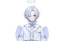 Live2D-модель White Hair Angel Boy