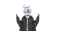 Live2D-модель White Hair Angel Boy
