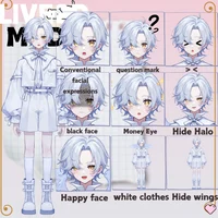 Live2D-модель White Hair Angel Boy
