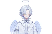 Live2D-модель White Hair Angel Boy