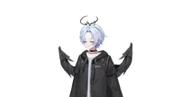 Live2D-модель White Hair Angel Boy