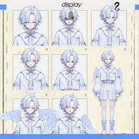 Live2D-модель White Hair Angel Boy
