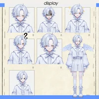 Live2D-модель White Hair Angel Boy V2.0