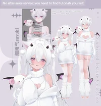 Live2D-модель White-haired Demon Kitten