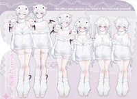 Live2D-модель White-haired Demon Kitten