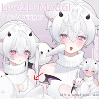 Live2D-модель White-haired Demon Kitten