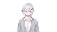Live2D модель парня White-Haired Shonen