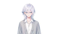 Live2D модель парня White-Haired Shonen