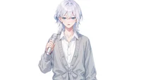 Live2D модель парня White-Haired Shonen