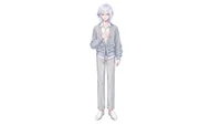 Live2D модель парня White-Haired Shonen