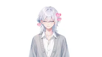 Live2D модель парня White-Haired Shonen