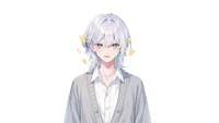 Live2D модель парня White-Haired Shonen
