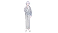 Live2D модель парня White-Haired Shonen