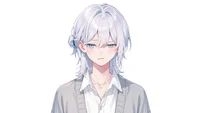 Live2D модель парня White-Haired Shonen