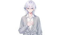Live2D модель парня White-Haired Shonen