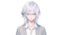 Live2D модель парня White-Haired Shonen