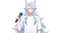Live2D-модель витубера Yuki — волк-айдол