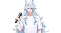 Live2D-модель витубера Yuki — волк-айдол