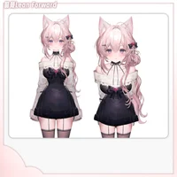 Готовая Live2D модель Fox Lady