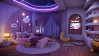 Фон для стрима Lofi Stream Background комната