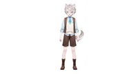 Luna Dog-eared School Boy — готовая Live2D модель витубера