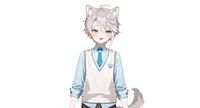 Luna Dog-eared School Boy — готовая Live2D модель витубера