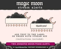 Пакет оформления стрима Magic Moon