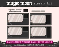 Пакет оформления стрима Magic Moon