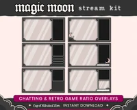 Пакет оформления стрима Magic Moon