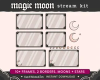 Пакет оформления стрима Magic Moon