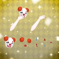 Маска клоуна JOKER в руке для VTube Studio