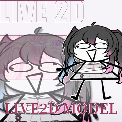 Live2D-модель Matchstick Man (чиби)