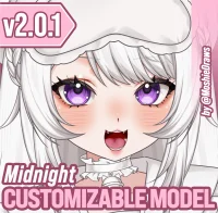 Кастомизируемая Live2D модель Midnight от Moshie Studio
