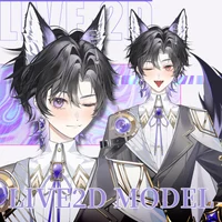 Live2D-модель Wolf (полный рост)