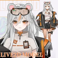 Live2D-модель Bear Commander (полный рост)