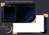 Оверлеи для стримов Moon and Stars
