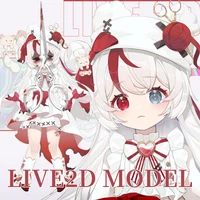 Live2D-модель Bear loli (полный рост)
