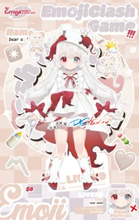 Live2D-модель Bear loli (полный рост)