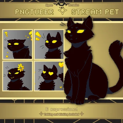 PNGtuber питомец Pixel Cat